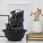 Dyna-Living LED Tabletop Water Fountain with Pump