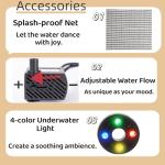 Compact Tabletop Fountain with Lights and Sound
