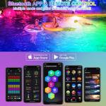 T-SUN LED Underwater Pond Lights with Timer