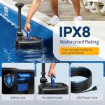 VIVOHOME 4-in-1 Pond Filter and Pump Kit