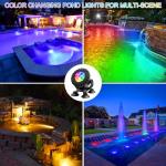 T-SUN LED Underwater Pond Lights with Timer