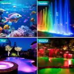 T-SUN LED Underwater Pond Lights with Timer