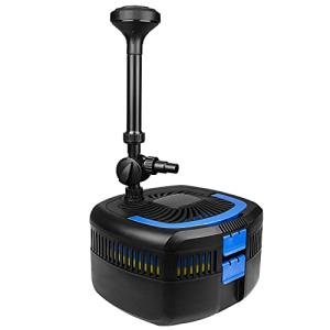 950GPH Pond Filter Pump with UV-C Fountain Kit