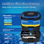 950GPH Pond Filter Pump with UV-C Fountain Kit