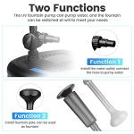 950GPH Pond Filter Pump with UV-C Fountain Kit