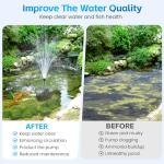 Pond Filter and Fountain Pump Kit, 660GPH