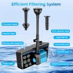 Pond Filter and Fountain Pump Kit, 660GPH