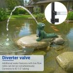 Solar Fountain Nozzles Kit with 5 Spray Patterns