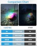 HIBOITEC RGB LED Pond Lights with Timer, 6 Pack