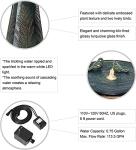 Turquoise Ceramic Garden Water Fountain with LED Light