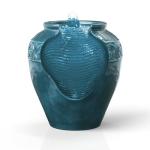 LED Outdoor Fountain with Integrated Pump and Planter