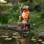 Kalona Gnome LED Fountain - 21" Garden Waterfall