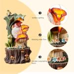 Kalona Gnome LED Fountain - 21" Garden Waterfall