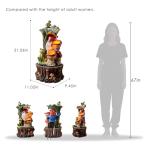 Kalona Gnome LED Fountain - 21" Garden Waterfall