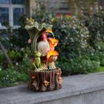 Kalona Gnome LED Fountain - 21" Garden Waterfall