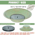 HOUYANG Solar Bird Bath Fountain for Outdoor Decor