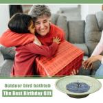 HOUYANG Solar Bird Bath Fountain for Outdoor Decor