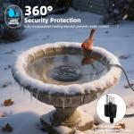 Winter Bird Bath Heater with Thermostatic Control