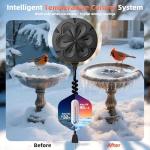 Winter Bird Bath Heater with Thermostatic Control