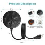 Outdoor Bird Bath Heater with Thermostat Control