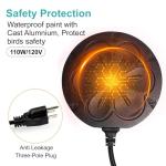 Outdoor Bird Bath Heater with Thermostat Control