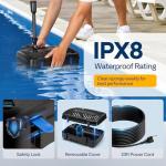 VIVOHOME Pond Filter Fountain System with Pump