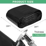 MYFAMIREA 20x25FT Heavy-Duty Pond Liner
