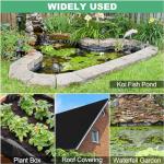 15x20ft Sun-Resistant Pond Liner with Hemmed Edges