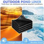 Heavy-Duty 20x25 FT Pond Liner with Buttonholes