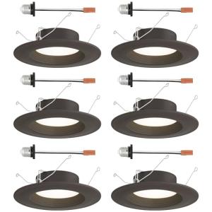 LED Recessed Ceiling Lights, 6 Pack, Dimmable