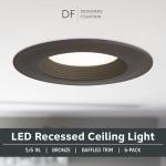 LED Recessed Ceiling Lights, 6 Pack, Dimmable