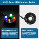 DaToo Mini Submersible Water Pump with LED Light