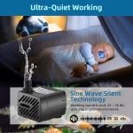 DaToo Mini Submersible Water Pump with LED Light