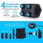 Submersible Fountain Pump with LED Lights and Nozzles