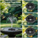 Solar Fountain Pump with Adjustable Spray Heights