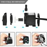 10W 160 GPH Submersible Fountain Pump with LED