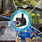 10W 160 GPH Submersible Fountain Pump with LED