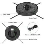 Solar Fountain Pump with Adjustable Spray Heights