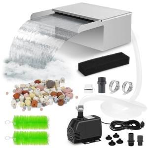 Stainless Steel Pond Waterfall Spillway Kit