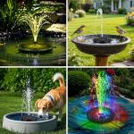 Solar Fountain Pump with Adjustable Spray Heights