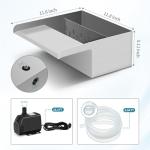 Stainless Steel Pond Waterfall Spillway Kit