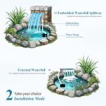 Stainless Steel Pond Waterfall Spillway Kit