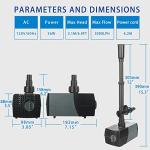 OYO Submersible Pond Pump with Fountain Kits