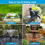 Solar Fountain Pump with Pond Filter Kit