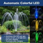 AquaMiracle LED Pond Fountain Pump 880GPH