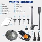 Submersible 396GPH Pond Pump with Fountain Kits