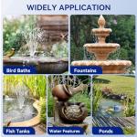 Solar Fountain Pump with Pond Filter Kit