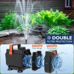 AquaMiracle LED Pond Fountain Pump 880GPH