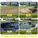 10 FT Heavy-Duty Pond Liner for Outdoor Use