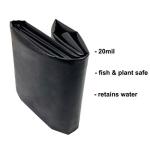 Heavy-Duty Black Pond Liner 7 x 10 Feet